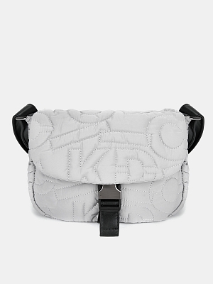 318106/39-04RF Сумка женская,полиэстер/иск.ко жа,KEDDO 25*11*18 серая