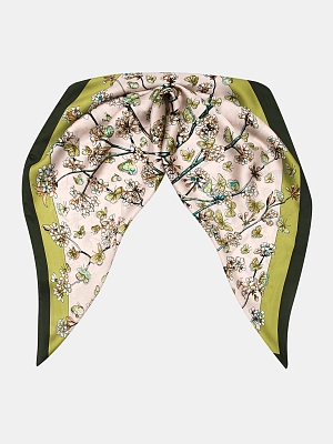 170313P-21971-14 Палантин женский Ralf Ringer 100%полиэстер,70х70,зеленый