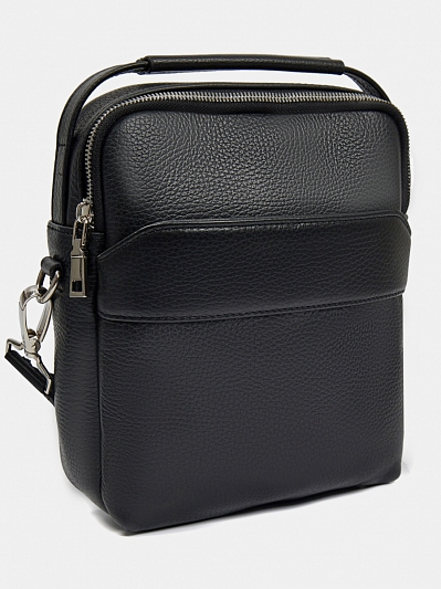 АУГС191300 Сумка мужская нат.кожа 190*230*60 черная