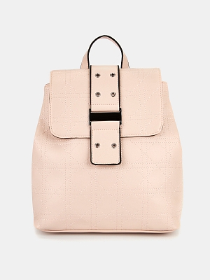 12034/63 Рюкзак жен.иск.кожа BAGGINI 32*30*13 розовый/пудровый