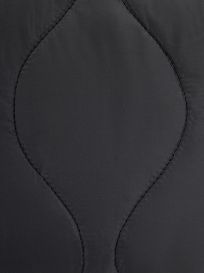 Сумка хобо женская из текстиля, черная, 37x60x10