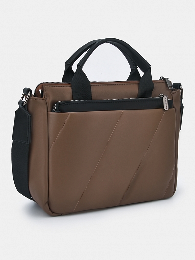 АУГС329100 Сумка женская экокожа 100% ,330*130*230,бежевая