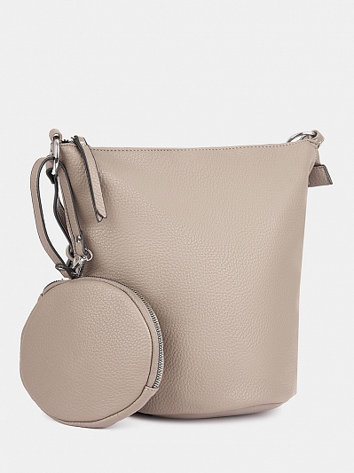 R38180/33 Сумка женская, искуственная кожа,200x320x300,серо-бежевая