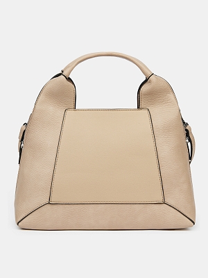 110-124-39 Сумка женская,экокожа 100% , 29,5*12,5*26 бежевая