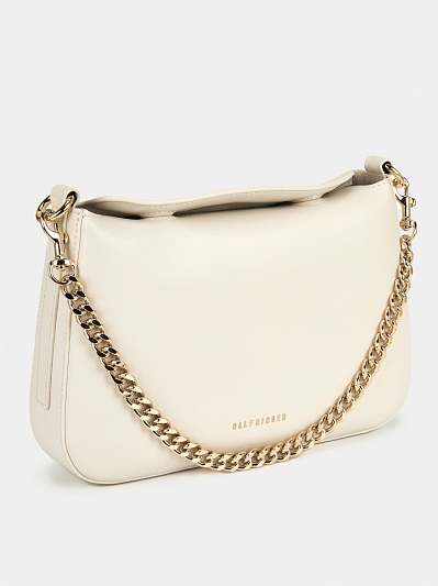 АУГС318600 Сумка женская, натур.кожа 265х52х185,белая