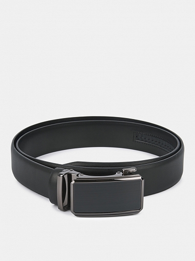 152313P-22425-01 Ремень мужской Ralf Ringer,нат ур.кожа,130х3,4см,черный