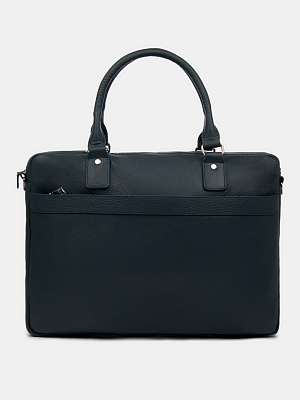 АУГС289700 Сумка мужская,натур. кожа, 250х380х80,синяя