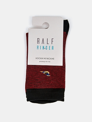 АУОН059800 Носки муж.хлопк.1пар20см р29 с конр.пятк и носк.бордовые
