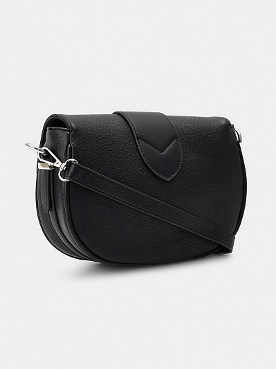 Сумка кросс боди женская, черная, 17x24x6