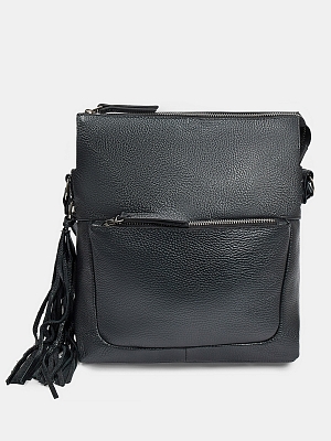 АУГС257800 Сумка женская натур. кожа 290*210*120 черная