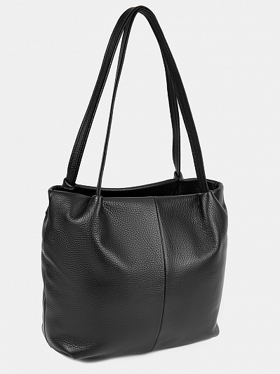 АУГС304500 Сумка женская,натуральная кожа ,270x335x120,черная