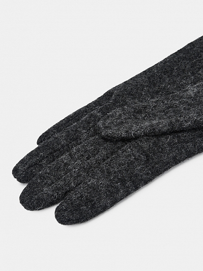 RH46-9_Н Перчатки женские 85%шерсть, 15%эластан серые