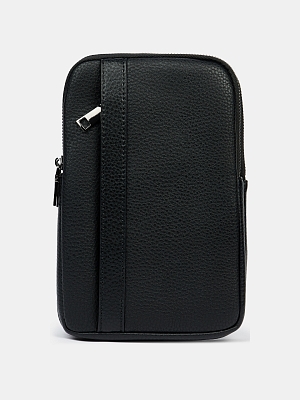 110-214-31 Сумка мужская,экокожа 100% , 16*5*25 черная