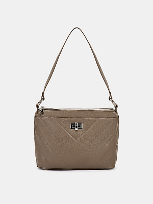 Сумка женская из натуральной кожи, коричневая, 12*21*35