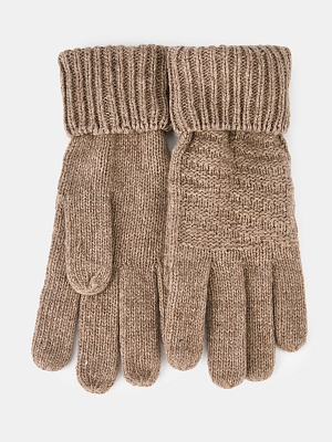 GLT-220-0004-AMP-35_Н Перчатки женские Ralf Ringer,4 5%шерсть,40%ангор,б/р,беж