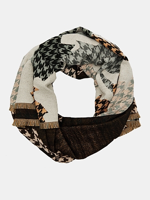 АУГШ108500 Палантин женск.Ralf Ringer60%а кр20%шерс,20%полиэ65*180,зе/ор