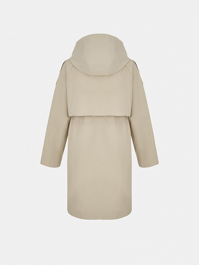 R83967 Ветровка женская,100%полиэстер ,длина 100,песок