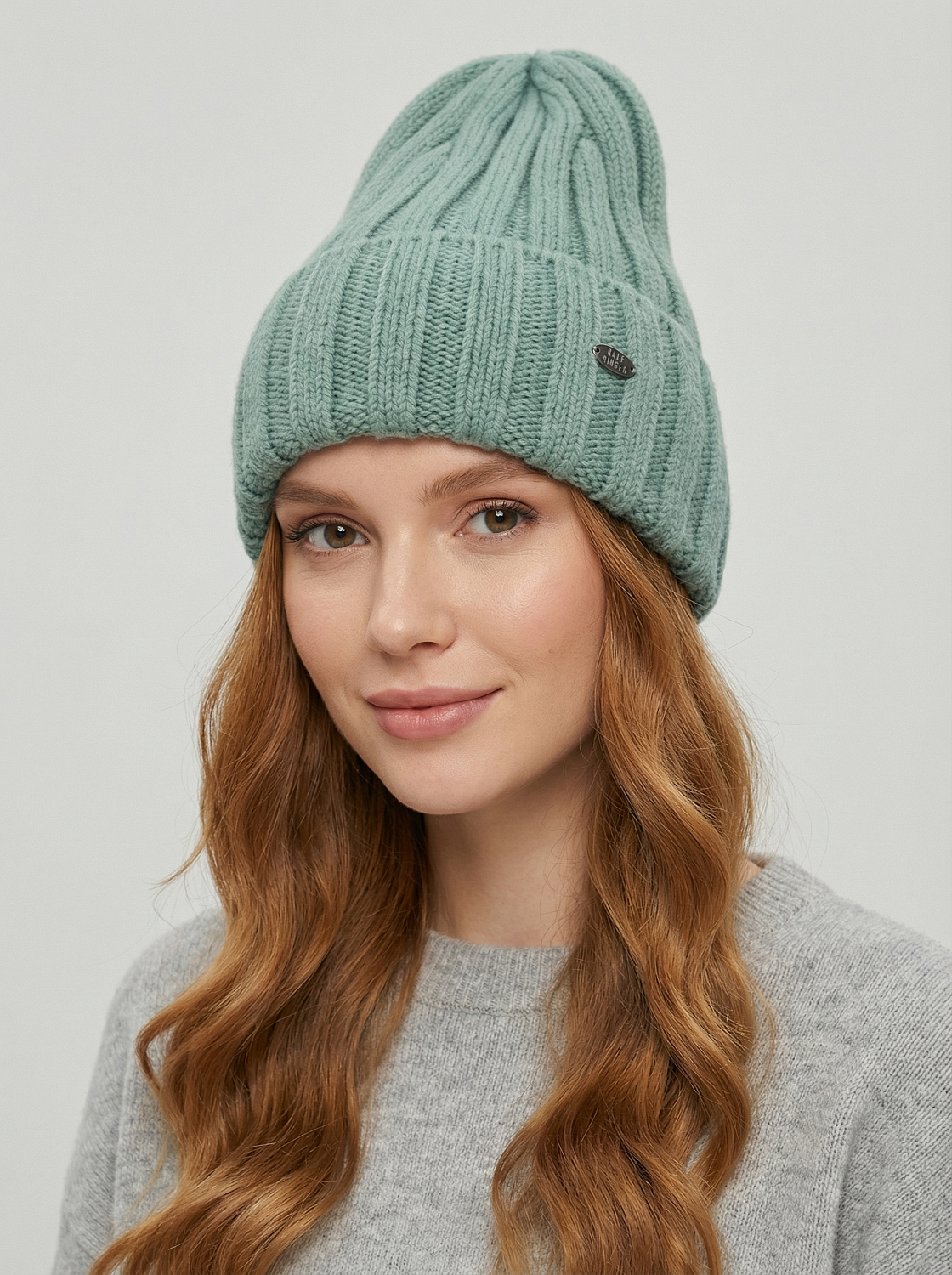 АУГЧ087600_Н Шапка женская Ralf Ringer 50% шерсть,50%акрил,зеленая