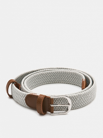 VARNA01-P-08 Ремень женский Ralf Ringer,90% пэ10%полиуретан,3*113,св.серый