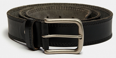 MLBP4001-01-N Ремень мужской Ralf Ringer,нат ур.кожа,3,9*110-130 см,черный