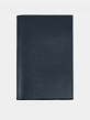 АУГЮ007600 Обложка для паспорта мужская натур.кожа,95*137*2,синяя