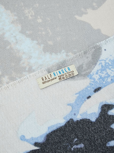 170313P-24175-07/08 Палантин женский Ralf Ringer 100%полиэстер,190*65,сер/гол