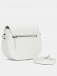 Сумка женская из натуральной кожи, белая, 19х13х6