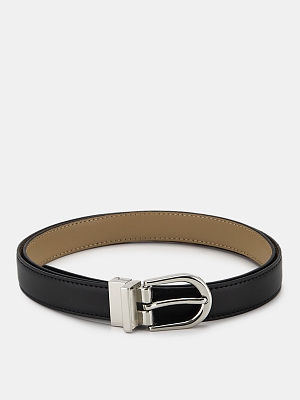 АУГР098700 Ремень женский Ralf Ringer,нат ур.кожа,115х2,черн/бежевый