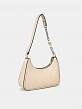 Сумка багет женская, бежевая, 27,5*8*19