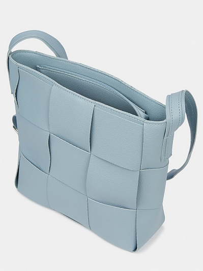 Сумка женская, голубая, 30х24х8