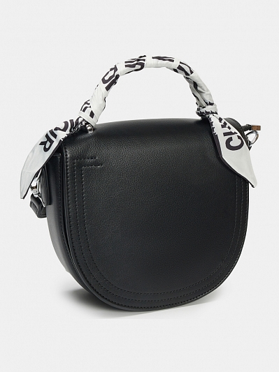 R18368/10 Сумка женская,искуств.кожа, 22*19*6 черная