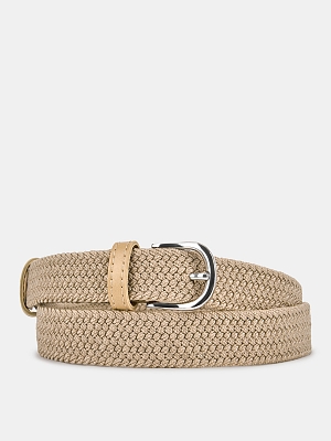 VARNA01-P-37 Ремень женский Ralf Ringer,90% пэ10%полиуретан,3*113,бежевый