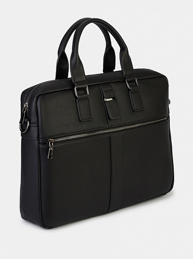 41-239-31-4 Сумка мужск.40х31х7 Portofiano 100% экокожа черная