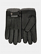 LB-0981M-RF-black/grey-9_Н Перчатки муж.нат.кожа70%шерсть 30% акрил р.9 черный/серый