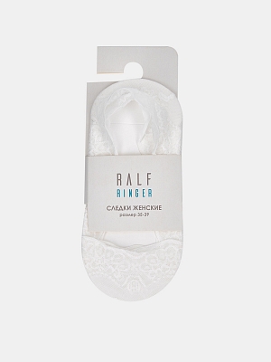 АУОН069900 Следки женские полиамидные,сил икон на пятке,р.35-39,белые