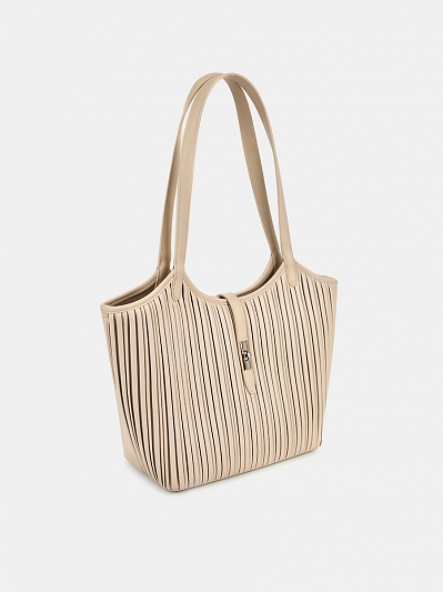 Сумка женская, бежевая, 12,5*27*25