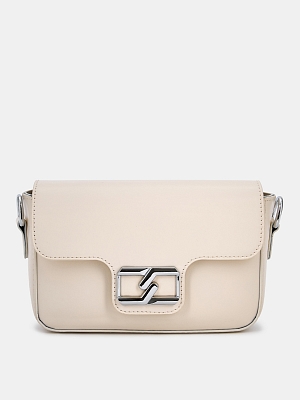 Сумка кросс боди женская, белая, 20*6*13