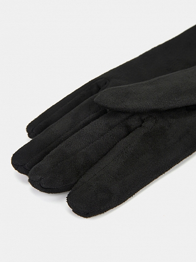 RH55-1_Н Перчатки женские 90%полиэстер, 10%эластан черные