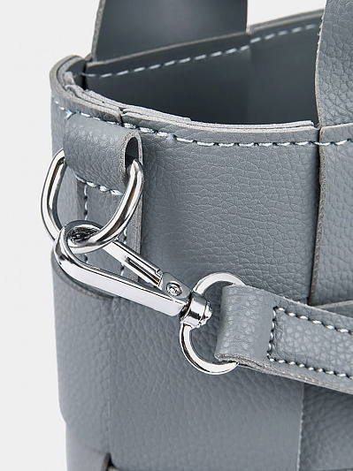 Сумка женская, голубая, 16x10x18