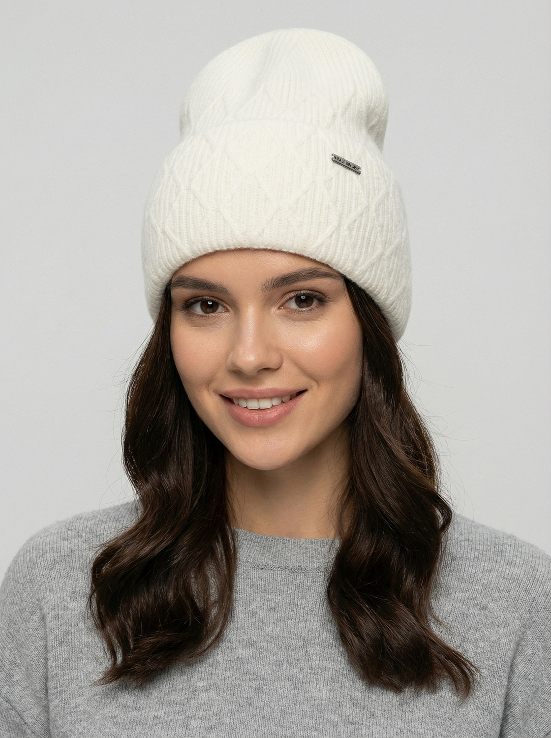 АУГЧ091300_Н Шапка женск.Ralf Ringer90%анго ра,10%кашимир,белая