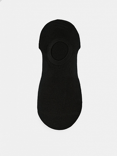 АУОН061000 Мужские следки с силиконом черный  р.40-46