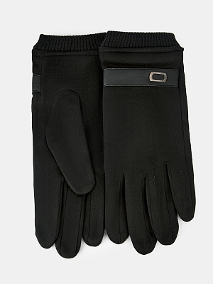 DANUBE03-P-01_Н Перчатки мужские Ralf Ringer, 100%полиэст,без размерн.черные