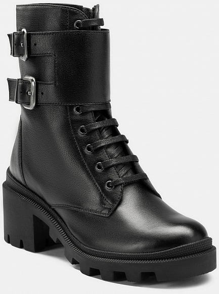 Высокие ботинки женские PATRICIA (цвет черный, натуральная кожа) — купитьпо цене 9240 р. в интернет-магазине RALF RINGER