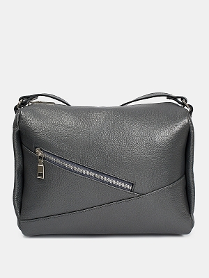 АУГС258800 Сумка женская натур. кожа 260*230*90 серая