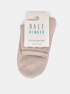 АУОН070400 Носки женские хлопк.люрекс.по  лоса на паголенке,р.38-40,беж