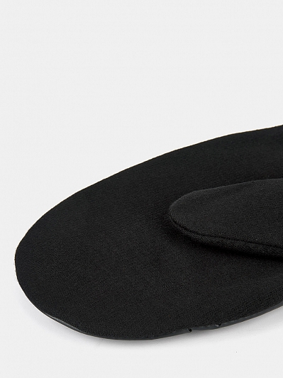 LB-CP-51-RF-black Рукавицы женские,текстиль/трик отаж,р.M,черные