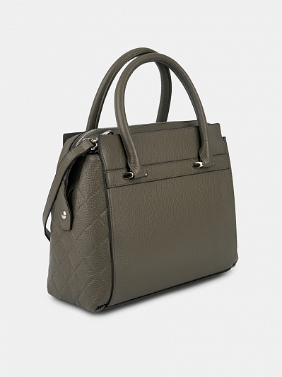 АУГС259600 Сумка женская натур. кожа 250*255*110 оливковая