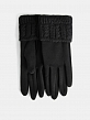 LB-PH-90-RF-black_Н Перчатки жен.трикотаж 50% хло пок,50%полиэстер,черный