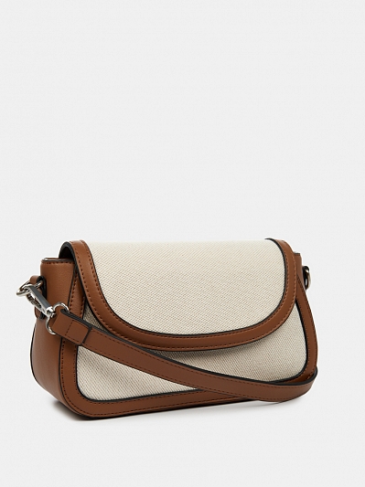 337100/05-02RF Сумка женская,хлопок/иск.кожа ,240*70*140, бежевая