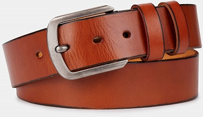 151423P-20343-02 Ремень мужской натур.кожа 1300x40x2,коричневый